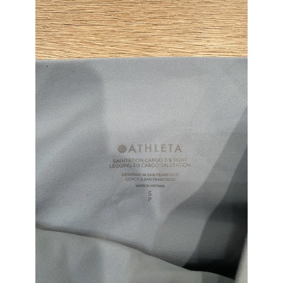 Athleta Salutation 7/8 Tight Legging Size Small Blue - Picture 3 of 7